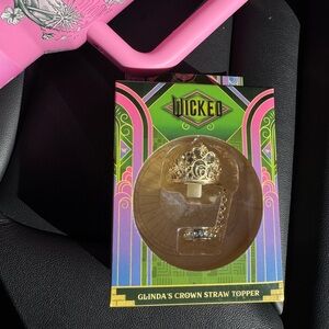 Wicked Glinda's Crown Straw Topper - Gold